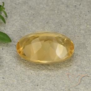 Citrine Gemstone in 14 x 10 mm (calibrated) Size for Sale, Citrine Stone in Golden Orange Color