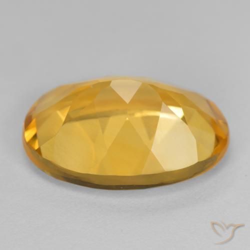 Citrine Gemstone in 14 x 10 mm (calibrated) Size for Sale, Citrine Stone in Deep Golden Orange Color