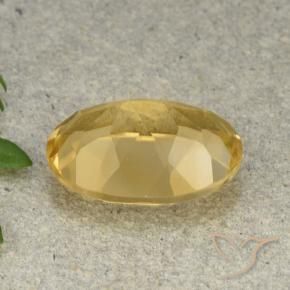 Citrine Gemstone in 14 x 10 mm (calibrated) Size for Sale, Citrine Stone in Light Golden Color