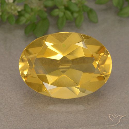 5.01ct Natural Golden Orange Citrine, Oval, VVS-VS