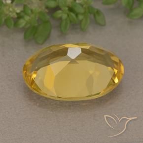 Citrine Gemstone in 14 x 10 mm (calibrated) Size for Sale, Citrine Stone in Golden Orange Color