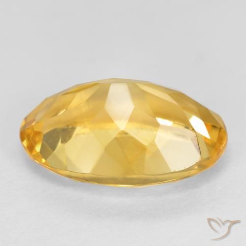 Citrine Gemstone in 14 x 10 mm (calibrated) Size for Sale, Citrine Stone in Golden Orange Color