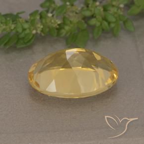 Citrine Gemstone in 14 x 10 mm (calibrated) Size for Sale, Citrine Stone in Deep Gold Color