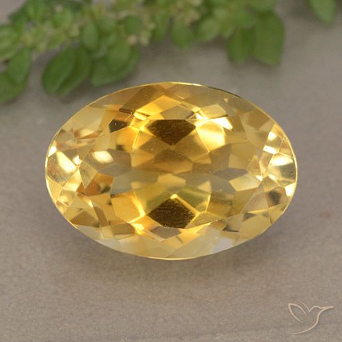 5.65ct Natural Golden Orange Citrine, Oval, VVS, Photo A