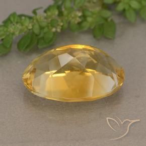 Citrine Gemstone in 14 x 10 mm (calibrated) Size for Sale, Citrine Stone in Golden Orange Color