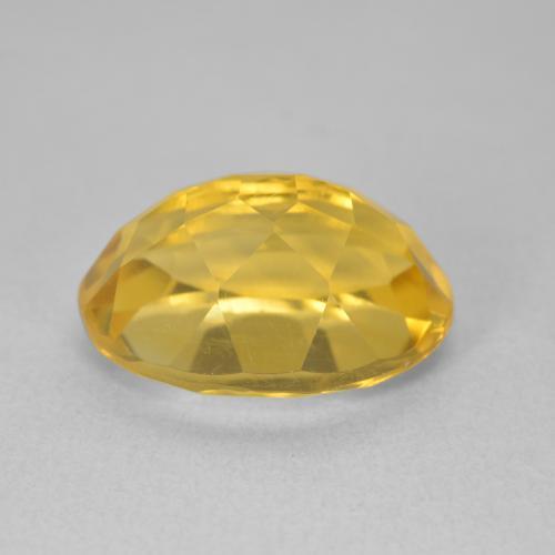 Citrine Gemstone in 14 x 10 mm (calibrated) Size for Sale, Citrine Stone in Medium Golden Color
