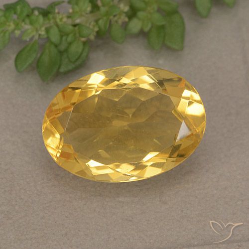 4.72ct Natural Golden Citrine, Oval, VVS