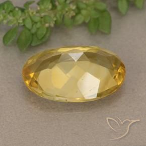 Citrine Gemstone in 14 x 10 mm (calibrated) Size for Sale, Citrine Stone in Golden Orange Color