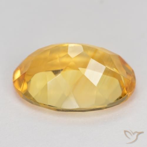Citrine Gemstone in 14 x 10 mm (calibrated) Size for Sale, Citrine Stone in Deep Golden Orange Color