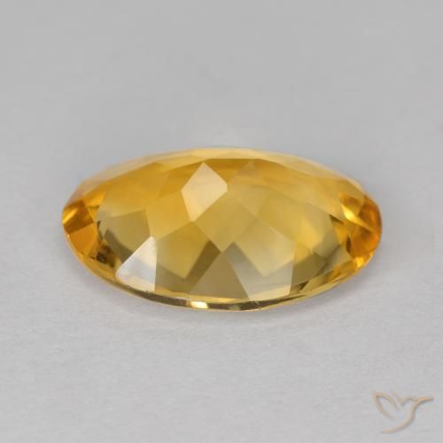 Citrine Gemstone in 14 x 10 mm (calibrated) Size for Sale, Citrine Stone in Golden Orange Color