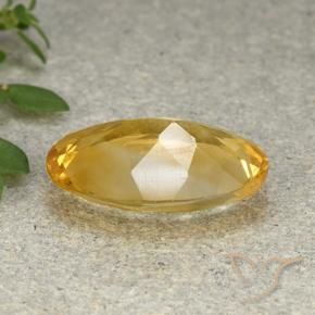 Citrine Gemstone in 14 x 10 mm (calibrated) Size for Sale, Citrine Stone in Golden Orange Color
