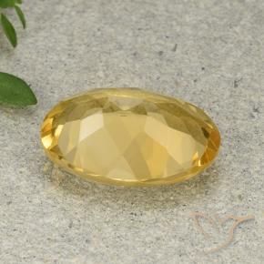 Citrine Gemstone in 14 x 10 mm (calibrated) Size for Sale, Citrine Stone in Golden Orange Color