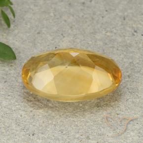 Citrine Gemstone in 14 x 10 mm (calibrated) Size for Sale, Citrine Stone in Medium Golden Color