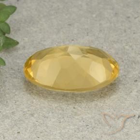 Citrine Gemstone in 14 x 10 mm (calibrated) Size for Sale, Citrine Stone in Golden Color