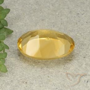 Citrine Gemstone in 14 x 10 mm (calibrated) Size for Sale, Citrine Stone in Golden Orange Color