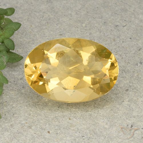 5.08ct Natural Golden Orange Citrine, Oval, VVS-VS