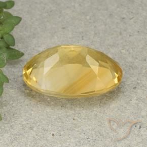 Citrine Gemstone in 14 x 10 mm (calibrated) Size for Sale, Citrine Stone in Golden Orange Color