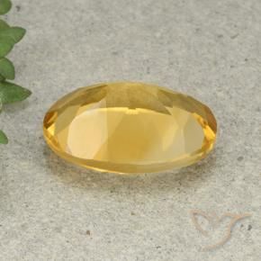 Citrine Gemstone in 14 x 10 mm (calibrated) Size for Sale, Citrine Stone in Golden Orange Color