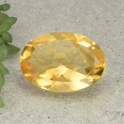 Arancio dorato Citrino Gem - 4.8ct Ovale sfaccettato (ID: 493019)