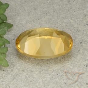 Citrine Gemstone in 14 x 10 mm (calibrated) Size for Sale, Citrine Stone in Golden Orange Color