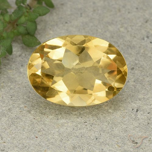 5.38ct Natural Golden Orange Citrine, Oval, VVS-VS