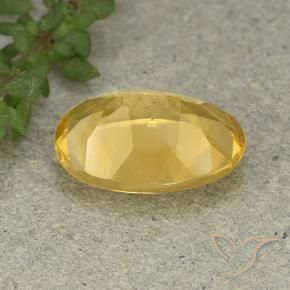 Citrine Gemstone in 14 x 10 mm (calibrated) Size for Sale, Citrine Stone in Golden Orange Color