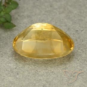 Citrine Gemstone in 14 x 10 mm (calibrated) Size for Sale, Citrine Stone in Medium Gold Color