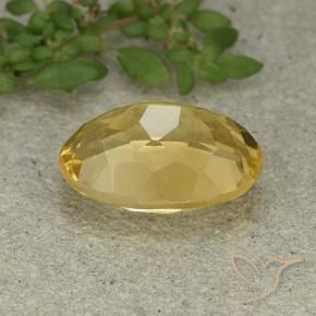 Citrine Gemstone in 14 x 10 mm (calibrated) Size for Sale, Citrine Stone in Golden Orange Color