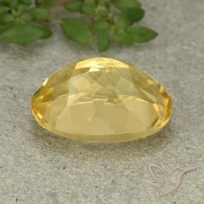 Citrine Gemstone in 14 x 10 mm (calibrated) Size for Sale, Citrine Stone in Golden Color