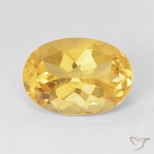 6.22ct Natural Golden Citrine, Oval, VVS-VS