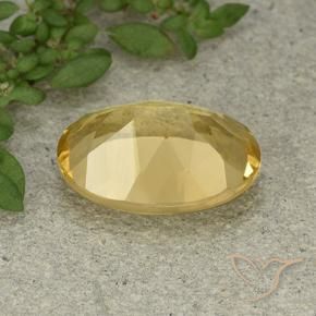 Citrine Gemstone in 14 x 10 mm (calibrated) Size for Sale, Citrine Stone in Golden Orange Color