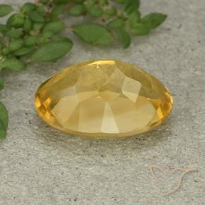 Citrine Gemstone in 14 x 10 mm (calibrated) Size for Sale, Citrine Stone in Golden Orange Color