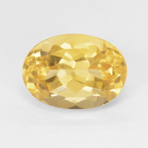 Золотой Цитрин Камень - 7ct Фасетный Овал (ID: 493128)