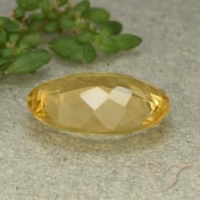 Citrine Gemstone in 14 x 10 mm (calibrated) Size for Sale, Citrine Stone in Golden Orange Color