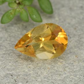1ct Pear Facet Yellow Citrine for sale thumb image of 1ct Pear Facet Yellow Citrine (ID: 493215)