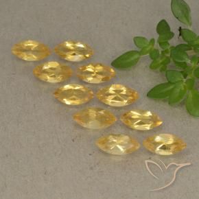 2.17 ctw Golden Citrine Stones, Natural Citrine in Marquise Facet Shape for Sale