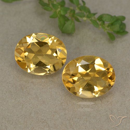 4.59 ct Yellow Citrine, 10.1 x 8.1 mm Oval Cut From Brazil, Photo A