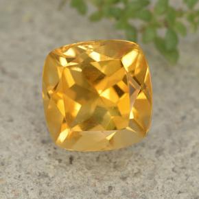 Orange-Gold Цитрин Камень - 2.7ct Огранка Подушечка (ID: 496815)