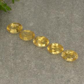 Светло-желтый Цитрин Камень - 0.4ct Фасетный Овал (ID: 496958)