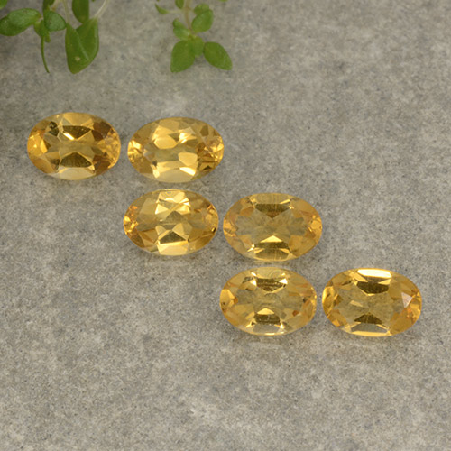 Naranja dorado Citrina Gema - 0.4ct Forma ovalada (ID: 496960)