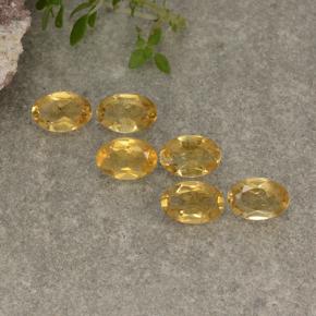 Dorado medio Citrina Gema - 0.4ct Forma ovalada (ID: 496975)
