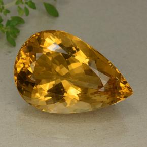 82.1ct Pear Facet Yellow Golden Citrine Gem for sale 82.1ct Pear Facet Yellow Golden Citrine Gem (ID: 496982)