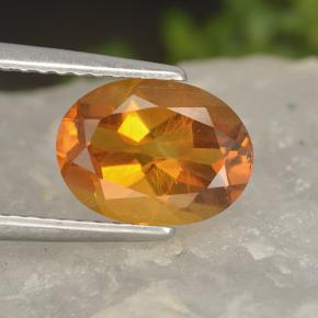 Cider Orange Цитрин Камень - 1.5ct Фасетный Овал (ID: 497492)