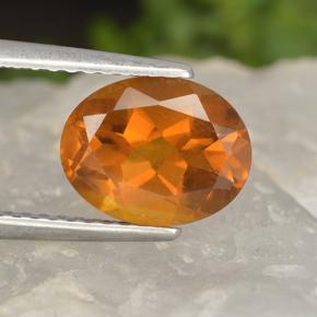 Темно-оранжевый Цитрин Камень - 1.9ct Фасетный Овал (ID: 497497)