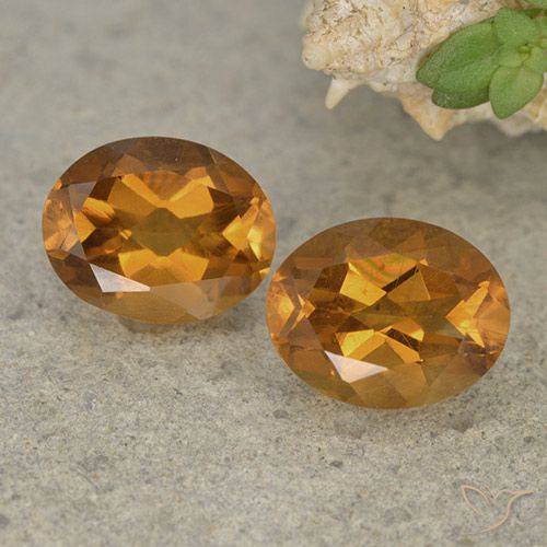 3.45 ct Orange Citrine, 8.9 x 7.1 mm Oval Cut From Brazil, Photo A