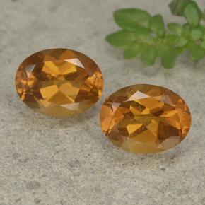 Medium Orange Citrine Gem - 1.8ct Oval Facet (ID: 497519)