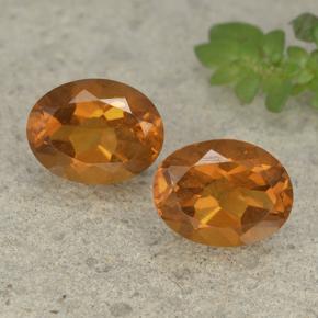 Medium Orange Citrine Gem - 1.8ct Oval Facet (ID: 497522)