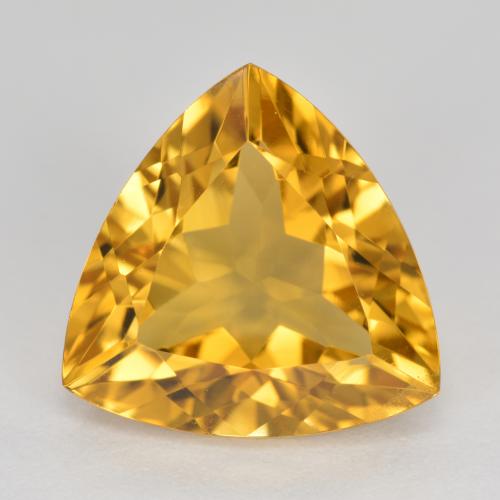 5.2ct Trillion Facet Yellow Golden Citrine Gem for sale 5.2ct Trillion Facet Yellow Golden Citrine Gem (ID: 498466)