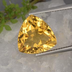 6.8ct Trillion Facet Yellow Golden Citrine Gem for sale 6.8ct Trillion Facet Yellow Golden Citrine Gem (ID: 498467)