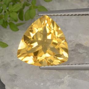 8.8ct Trillion Facet Yellow Golden Citrine Gem for sale 8.8ct Trillion Facet Yellow Golden Citrine Gem (ID: 498473)